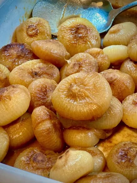 Sweet and sour borettane onions